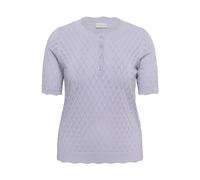 Strickpullover KAFFE CURVE "Damen Strickpullover KCbirthe", Damen, Gr. S, lila (lupine cc.), Obermaterial: 60% Polyester Pol. recyc.. 40% Viskose CV., Pullover Strickpullover (18130117-S) lupine cc.