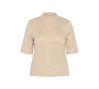 Strickpullover KAFFE CURVE "Damen Strickpullover KClizzy", Damen, Gr. XL, beige (feather gray melange), Obermaterial: 80% Viskose LENZING ECOVERO CV LenzEcov. 20% Nylon NY., Pullover Strickpullover (7
