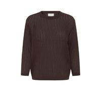 Strickpullover KAFFE "Damen Strickpullover KAabalina", Damen, Gr. M, braun (coffee bean), Obermaterial: 60% Polyester Pol. recyc.. 40% Viskose CV., Pullover Strickpullover (23058840-M) coffee bean