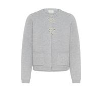 Strickpullover KAFFE "Damen Strickpullover KAbowie", Damen, Gr. S, grau (grau melange), Obermaterial: 70% Polyester Pol. recyc.. 30% Polyacryl PAN., Pullover Strickpullover (45963843-S) grau melange