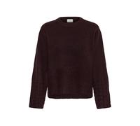 Strickpullover KAFFE "Damen Strickpullover KAgro", Damen, Gr. XL, braun (fudge), Obermaterial: 69% Polyester Pol. recyc.. 13% Polyacryl PAN. 12% Polyamid PA. 6% Wolle mw., Pullover Strickpullover (415