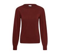 Strickpullover KAFFE "Damen Strickpullover KAlone", Damen, Gr. XL, rot (port), Obermaterial: 80% Viskose CV. 20% Nylon NY., Pullover Strickpullover (39106965-XL) port