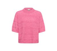 Strickpullover KAFFE "Damen Strickpullover KAmonia", Damen, Gr. M, pink (pink power melange), Obermaterial: 78% Polyester PES. 13% Polyacryl PAN. 6% Wolle mw. 3% Elasthan EL., Pullover Strickpullover 