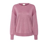 Strickpullover KAFFE "Damen Strickpullover KAregina", Damen, Gr. S, rosa (tulipwood), Obermaterial: 70% Viskose CV. 20% Nylon NY. 10% Polyester PES., Pullover Strickpullover (70459405-S) tulipwood