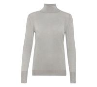 Strickpullover KAFFE "Damen Strickpullover KAregina", Damen, Gr. XS, silber (grau silber metallic), Obermaterial: 70% Viskose CV. 20% Nylon NY. 10% Polyester PES., Pullover Strickpullover (12214260-XS