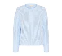 Strickpullover KAFFE "Damen Strickpullover KAsolar", Damen, Gr. L, blau (nantucket breeze), Obermaterial: 50% Baumwolle CO. 50% Polyacryl PAN., Pullover Strickpullover (91897860-L) nantucket breeze