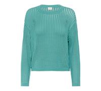 Strickpullover KAFFE "Damen Strickpullover KAsolar", Damen, Gr. XXL, grün (teal), Obermaterial: 50% Baumwolle CO. 50% Polyacryl PAN., Pullover Strickpullover (89306411-XXL) teal
