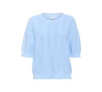 Strickpullover KAFFE "Damen Strickpullover KAwhitney", Damen, Gr. XS, blau (windsurfer), Obermaterial: 50% Baumwolle CO. 50% Polyacryl PAN., Pullover Strickpullover (34934632-XS) windsurfer