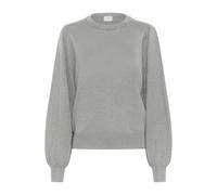 Strickpullover KAFFE "Strickpullover KAlone", Damen, Gr. XS, grau (grau melange), Obermaterial: 80% Viskose CV. 20% Nylon NY., Pullover Strickpullover (87921431-XS) grau melange