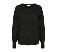 KAFFE Strickpullover KAregina Damen Strickpullover Glitzer Langarm Winter Pullover Casual Elegant Black Deep S