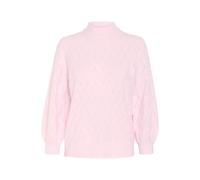 Strickpullover KAFFE "Strickpullover KArita", Damen, Gr. XL, lila (lila snow), Obermaterial: 76% Polyacryl PAN. 21% Polyester PES. 3% Elasthan EL., Pullover Strickpullover (63455116-XL) lila snow