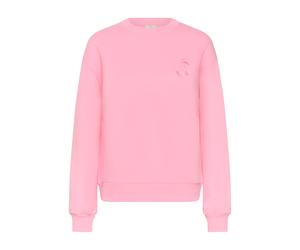 Strickpullover KAFFE "Sweatshirt KAmelody", Damen, Gr. S, pink (pink frosting), Obermaterial: 70% Baumwolle CO. 30% Polyester PES., Sweatshirts Strickpullover (29033200-S) pink frosting
