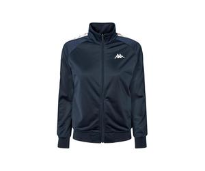 Strickpullover KAPPA "Kappa Sweater KWBanda Wanniston", Damen, Gr. M, blau iris, braun lt honey, Obermaterial: 100% Polyester, Pullover Strickpullover (71265160-M) blau iris, braun lt honey