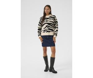 Strickpullover KAsandra Baggy fit black offwhite XL