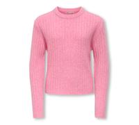 Strickpullover KIDS ONLY "KOGJEANETT LIFE LS RIB O-NECK CP KNT", Jungen, Gr. 158/164, pink (sea pink), Strick, Obermaterial: 88% Polyester, 6% Elasthan, 6% Nylon, unifarben, Rundhals, Pullover Strickp