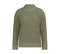 Cartoon Strickpullover Damen mit Stehkragen Pale Khaki Größe 42