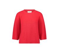 Cartoon Strickpullover Damen mit Rundhalsausschnitt 80% Baumwolle 20% Polyamid Rot Gr. 36