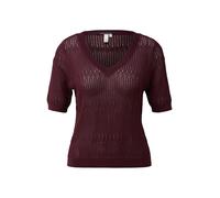 Q/S designed by - Strickpullover mit V-Ausschnitt rot - Gr. - L