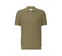 s.Oliver Strick-Poloshirt 2177425.7853.L Flammgarnstruktur Oliv Größe L