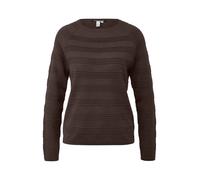Q/S designed by - Strickpullover mit Struktur braun - Gr. - L