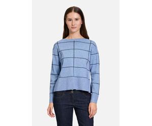 Strickpullover langarm Patch Blue/Dark Blue 36