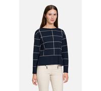 Strickpullover langarm Patch Dark Blue/Nature 42