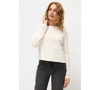 Strickpullover LASCANA, Damen, Gr. 32/34, beige (creme), Feinstrick, Obermaterial: 70% Viskose, 30% Polyamid, unifarben, modisch, figurumspielend taillenbedeckt, Rundhals, Langarm, Pullover (25883001-
