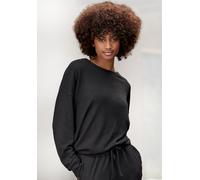 Strickpullover LASCANA, Damen, Gr. 36/38, schwarz, Strick, Obermaterial: 68% Polyester, 30% Viskose, 2% Elasthan, unifarben, bequem, Rundhals, Pullover Strickpullover (50301843-36) schwarz