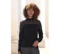 Strickpullover LASCANA Gr. 48/50, schwarz Damen Pullover (43383211-48) schwarz