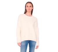 Strickpullover LE TEMPS DES CERISES "Daisy", Damen, Gr. M, weiß, 100% Polyester, unifarben, normal, Rundhals, Pullover Strickpullover, mit modischen Knöpfen (22502165-M) weiß