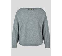 Strickpullover LECOMTE "Pullover", Damen, Gr. 44, grau, 50%Wolle, 30%Polyamid, 20%Modal, unifarben, gerader Abschluss, Pullover Strickpullover (77316536-44) grau