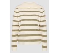 Strickpullover LECOMTE "Pullover", Damen, Gr. 46, grün, 50%Viskose, 28%Polyester, 22%Polyamid, geringelt, gerade, gerader Abschluss, Pullover Strickpullover (65451459-46) grün