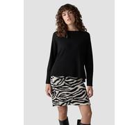 Strickpullover LECOMTE "Pullover", Damen, Gr. 46, schwarz, 50%Viskose 28%Polyester 22%Polyamid, unifarben, gerader Abschluss, Pullover (48107027-46) schwarz