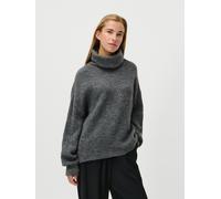 Strickpullover LEGER "Jarine, LeGer by Lena Gercke", Damen, Gr. 40, anthrazit, Strick, Obermaterial: 56% Polyacryl, 44% Polyamid, loose fit hüftlang, Rundhals, eingesetzt gerader Abschluss, Pullover S