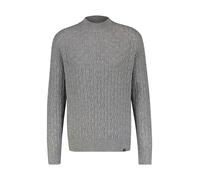 LERROS Cable-Strickpullover mit Turtleneck - Platinum Grey Melange XXL