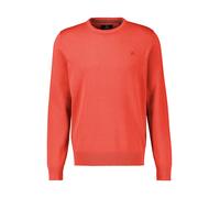 Strickpullover LERROS "Crewneck Strickpullover", Herren, Gr. XXL, vivid rot, 100% Baumwolle, Pullover Strickpullover, Weicher Strick-Pullover, Rundhalsausschnitt, lange Ärmel, pflegeleicht (64749747-X