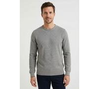 LERROS Strickpullover in sportiver 2-Tone-Optik - Basalt Grey XXXL