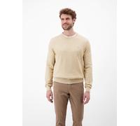 Lerros Strickpullover O-Neck-Bündchen Rundhals 100% Baumwolle Tender Beige Melange 3XL