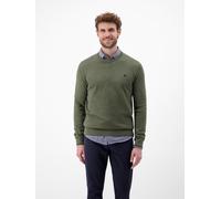 LERROS Herren Pullover mit Rundhals-Ausschnitt, 100% Baumwolle (DE/NL/SE/PL, Alphanumerisch, L, Regular, Regular, Oliv)