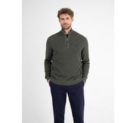LERROS Herren Stricktroyer in Melange-Optik - Nordic Olive M