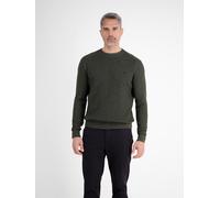 Strickpullover LERROS "LERROS Herren Strickpullover in Strukturqualität", Damen, Gr. XL, nordic olive, 100% Baumwolle, Rundhals, Pullover Strickpullover (72470626-XL) nordic olive