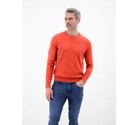 Strickpullover LERROS "LERROS Crewneck Strickpullover", Herren, Gr. 3XL, maple rot, 100% Baumwolle, Pullover Strickpullover (42613114-XXXL) maple rot