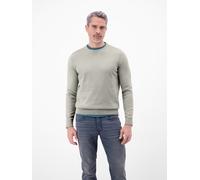 Strickpullover LERROS "Herren Strickpullover aus Baumwolle mit Crewneck Ausschnitt", Herren, Gr. L, beige (pearl grau), 100% Baumwolle, Pullover Strickpullover, Weicher Strick-Pullover, Rundhalsaussch