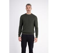 Strickpullover LERROS "Herren Strickpullover in Strukturqualität", Herren, Gr. 3XL, grün (nordic olive), 100% Baumwolle, Rundhals, Pullover Strickpullover (72470626-XXXL) nordic olive