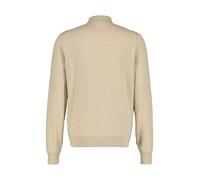 Strickpullover LERROS "LERROS Feinstrickpullover mit Turtleneck", Herren, Gr. XXL, beige (tender beige melange), 80% Baumwolle, 20% Wolle, Rundhals, Pullover Strickpullover (81978035-XXL) tender beige