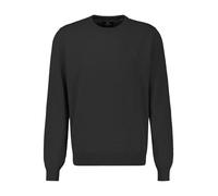 Strickpullover LERROS "LERROS Herren Basic Strickpullover", Herren, Gr. 3XL, schwarz, 100% Baumwolle, Rundhals, Pullover Strickpullover (59400321-XXXL) schwarz