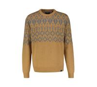 LERROS Jacquard-Pullover aus gestrickter Schurwolle mit Kaschmiranteil - Bold Camel XL
