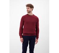 Strickpullover LERROS "LERROS Herren Strickpullover", Damen, Gr. XXL, deep garnet rot, 100% Baumwolle, Rundhals, Pullover Strickpullover (20205704-XXL) deep garnet rot