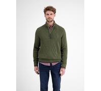 Troyer LERROS, Herren, Gr. 3XL, nordic olive, Strick, Obermaterial: 60% Baumwolle, 40% Polyacryl, Zopfmuster, regular fit normal, ohne Ausschnitt, Rippbündchen, Pullover, mit Zopfmuster (61382437-XXXL