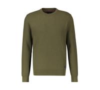 Strickpullover LERROS "LERROS Strickpullover, O-Neck", Herren, Gr. 3XL, grün (aged olive), 100% Baumwolle, Pullover Strickpullover (69757436-XXXL)